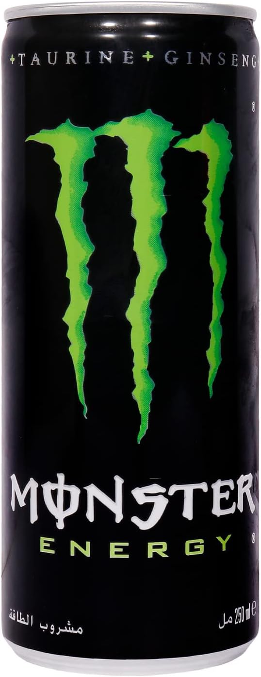 Monster Energy Drink 250 ML, Original Flavour, Pack of 12