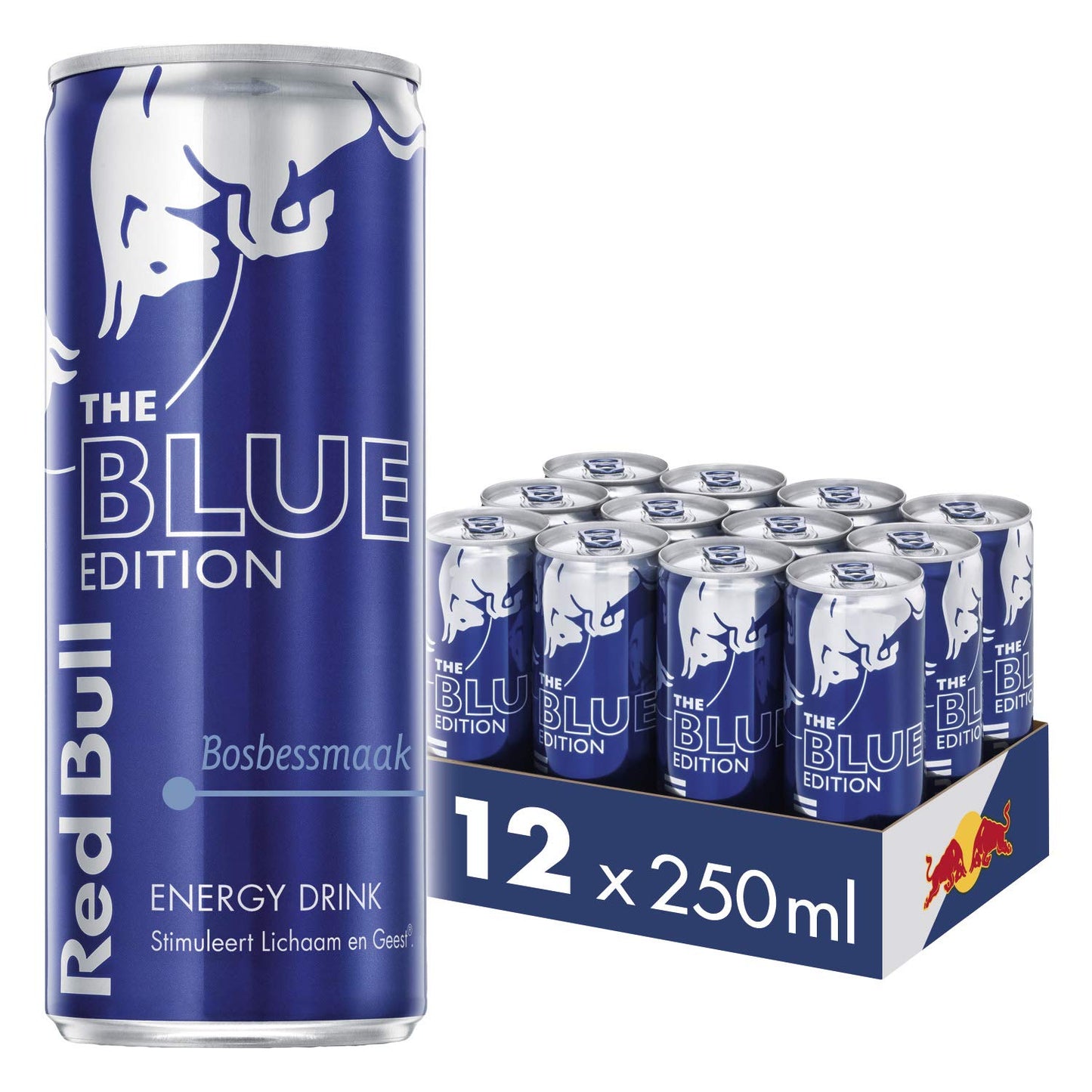 Red Bull Energy Drink 250 ML, Blue Edition, Blueberry Flavour, Pack of 12