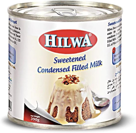 Hilwa Sweetened Condensed Filled Milk, 397g, pack of 48