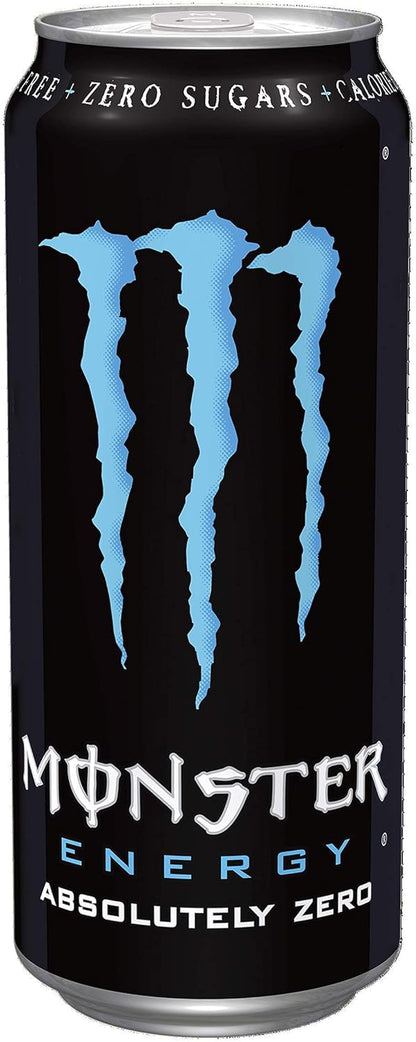 Monster Energy Drink 500 ML, Absolute Zero, Pack of 4