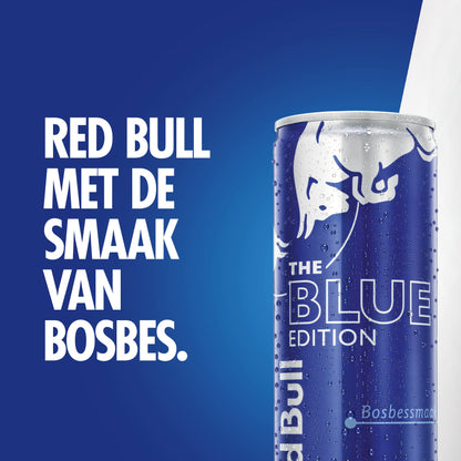 Red Bull Energy Drink 250 ML, Blue Edition, Blueberry Flavour, Pack of 12