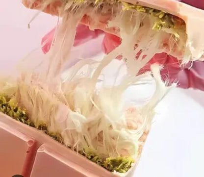 AL Suwissria Angel's Hair Dubai Chocolate with Kunafa & Pistachio Cotton Candy, 200g
