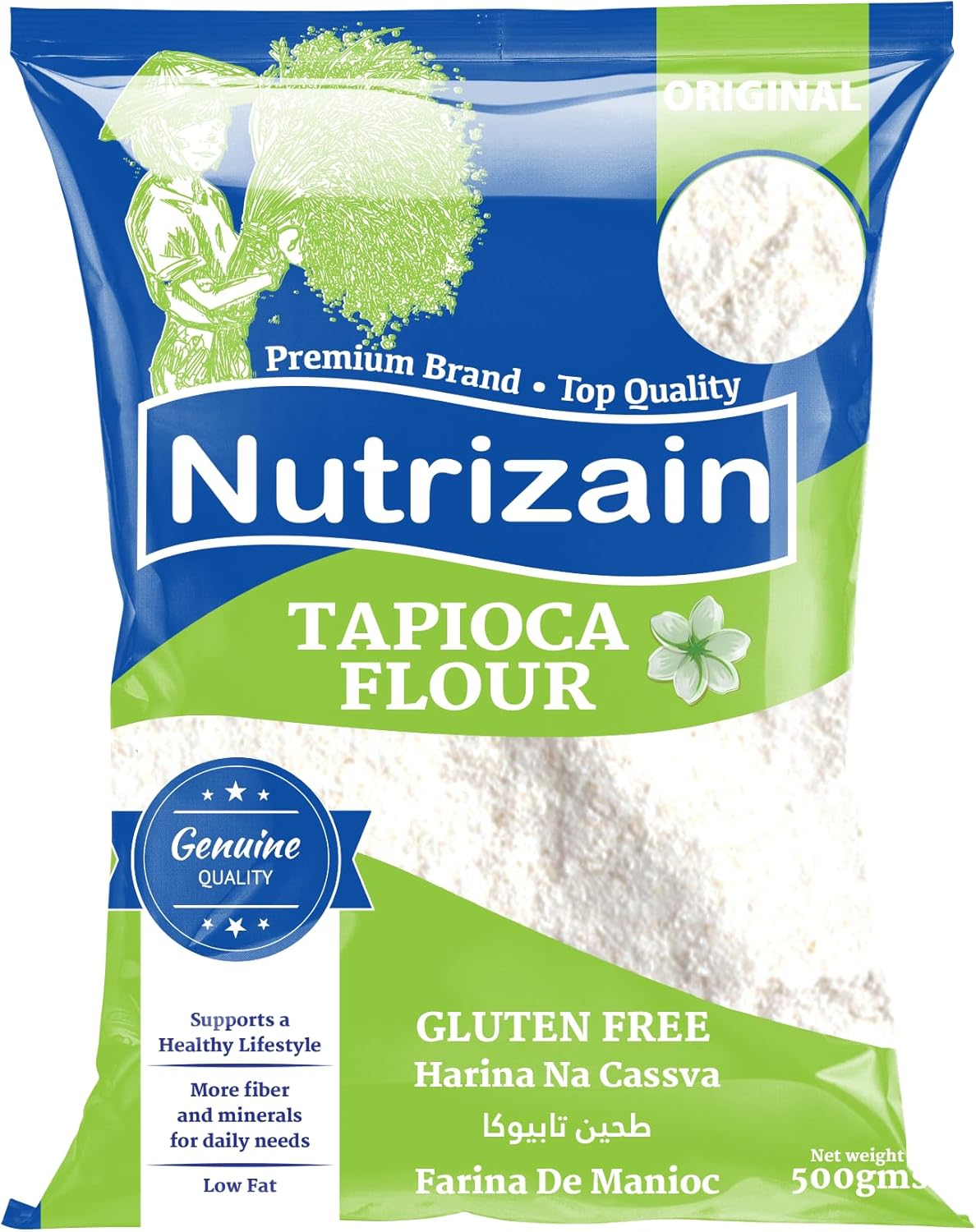 Flour Rapioca Nutrizian Foods Tapioca Flour | Gluten Free Flour | 500 gm Pouch ...
